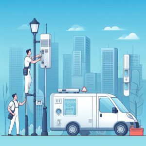 Sensor IoT bettair instalando en Smart City