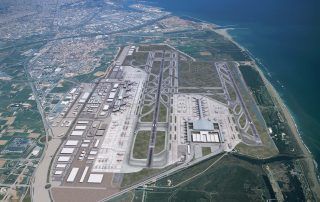 Vista aerea Aeropuerto del Prat