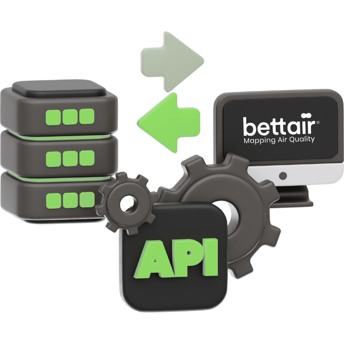 api sensores de calidad del aire bettair